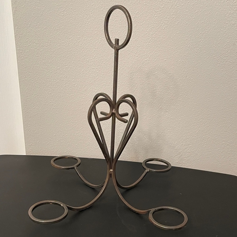 Metal Unique Candle Holder to Hang or Tabletop Decoration Centerpiece